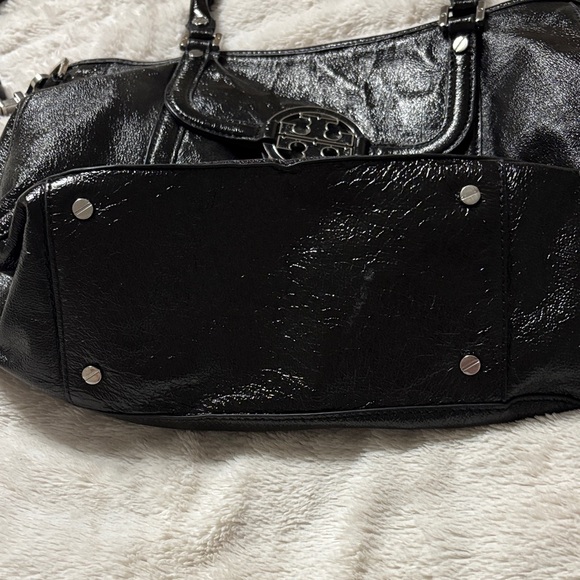 Tory Burch Amanda Black Leather Women's Bag - Picture 4 of 6